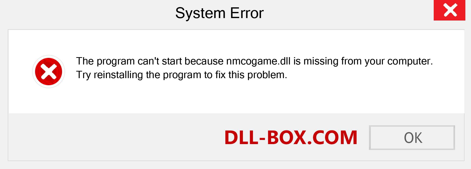  nmcogame.dll file is missing?. Download for Windows 7, 8, 10 - Fix  nmcogame dll Missing Error on Windows, photos, images